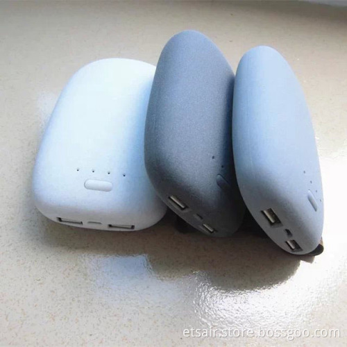2015 universal portable aluminum original stone power bank 8000mAh, with Two USB Ports,Portable Charger 8000mAh